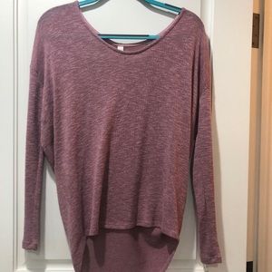 Long sleeve pink blouse